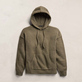 Stretch Cotton Hoodie in Light Olive | James Perse Los Angeles