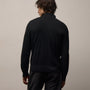 Ultrafine Cashmere Suede Front Zip Cardigan In Black | James Perse Los Angeles
