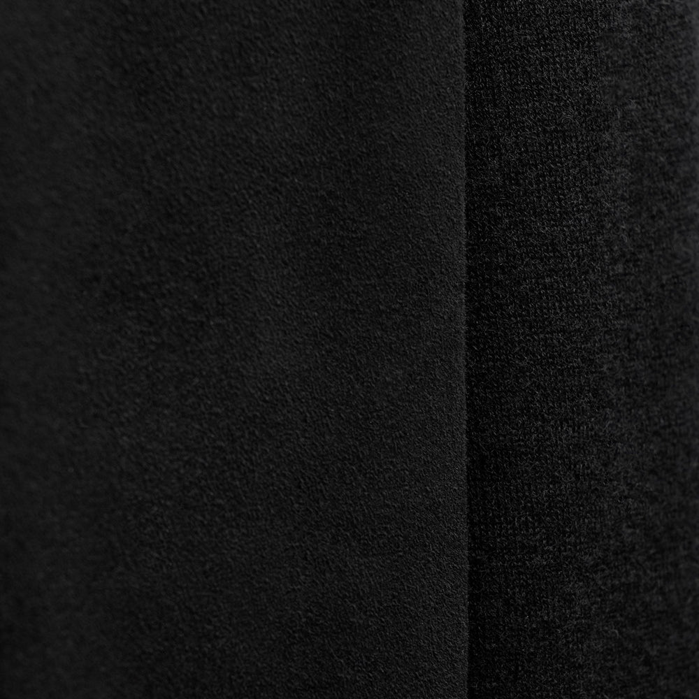 Ultrafine Cashmere Suede Front Zip Cardigan in Black | James Perse Los Angeles