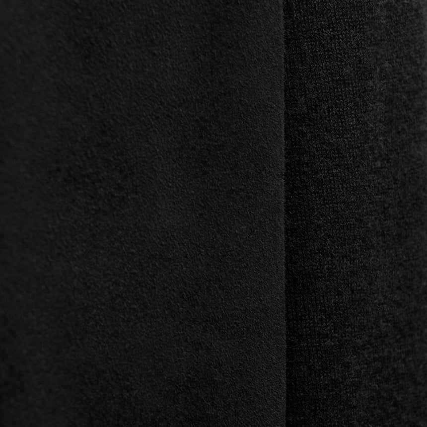 Ultrafine Cashmere Suede Front Zip Cardigan in Black | James Perse Los Angeles