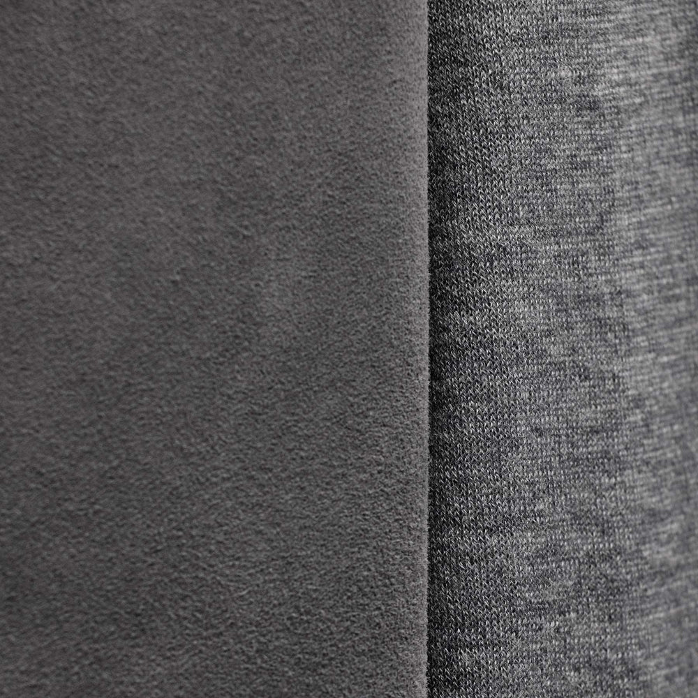 Ultrafine Cashmere Suede Front Zip Cardigan in Heather Grey | James Perse Los Angeles