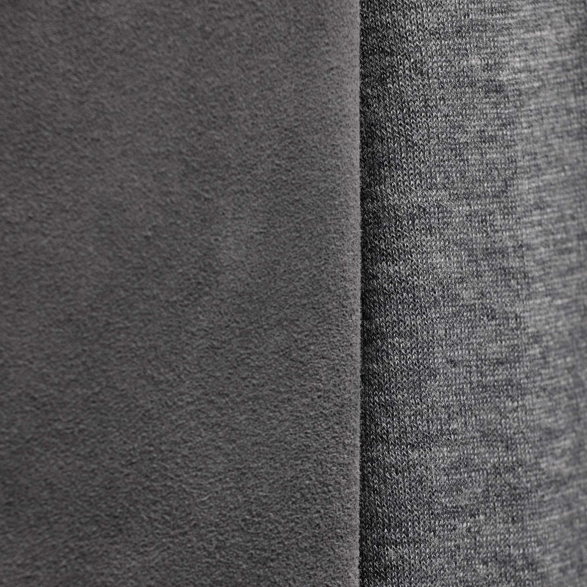 Ultrafine Cashmere Suede Front Zip Cardigan in Heather Grey | James Perse Los Angeles