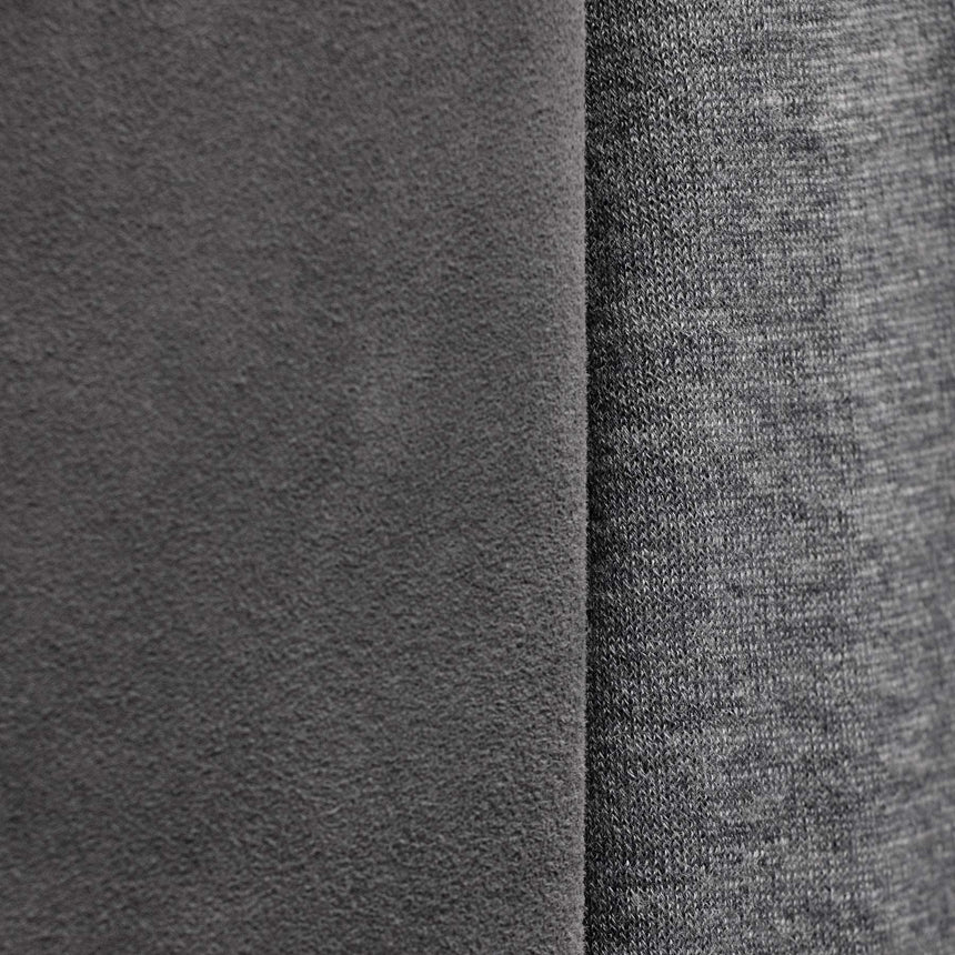 Ultrafine Cashmere Suede Front Zip Cardigan in Heather Grey | James Perse Los Angeles