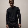 Lightweight Fine Gauge Cashmere Crew in Black | James Perse Los Angeles
