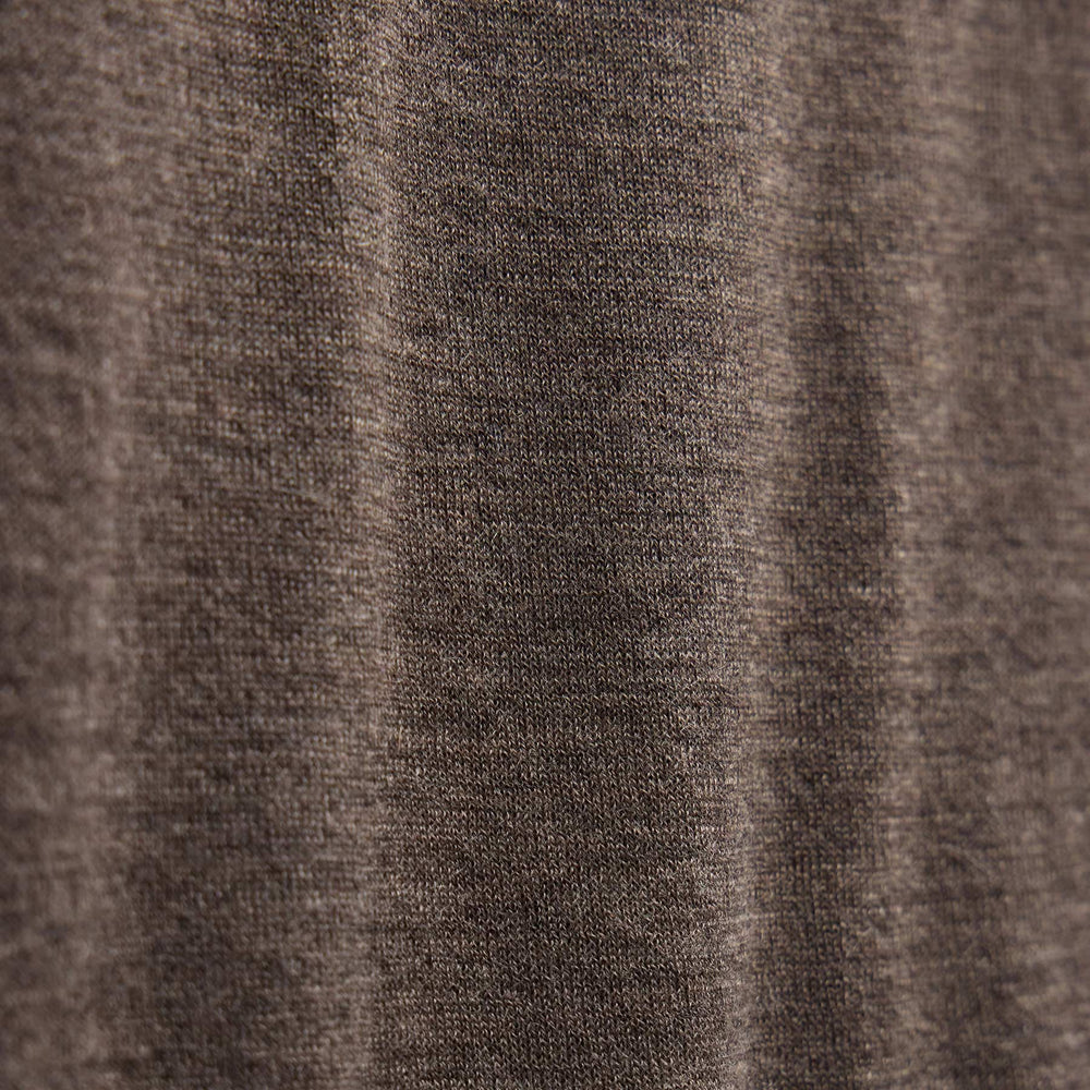 Lightweight Fine Gauge Cashmere Crew in Dusty Brown | James Perse Los Angeles