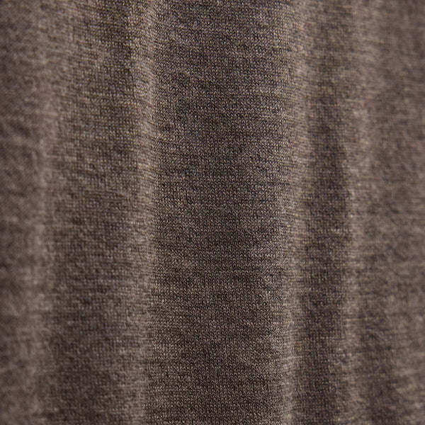 Lightweight Fine Gauge Cashmere Crew in Dusty Brown | James Perse Los Angeles