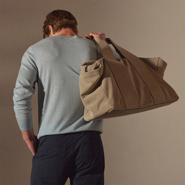Suede Montecito Weekend Bag in Earth | James Perse Los Angeles / Mens