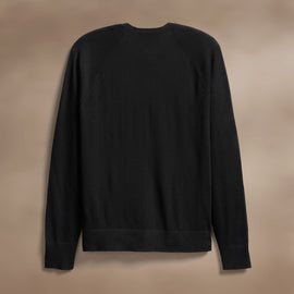 Ultra Fine Cashmere Raglan Crew in Black | James Perse Los Angeles