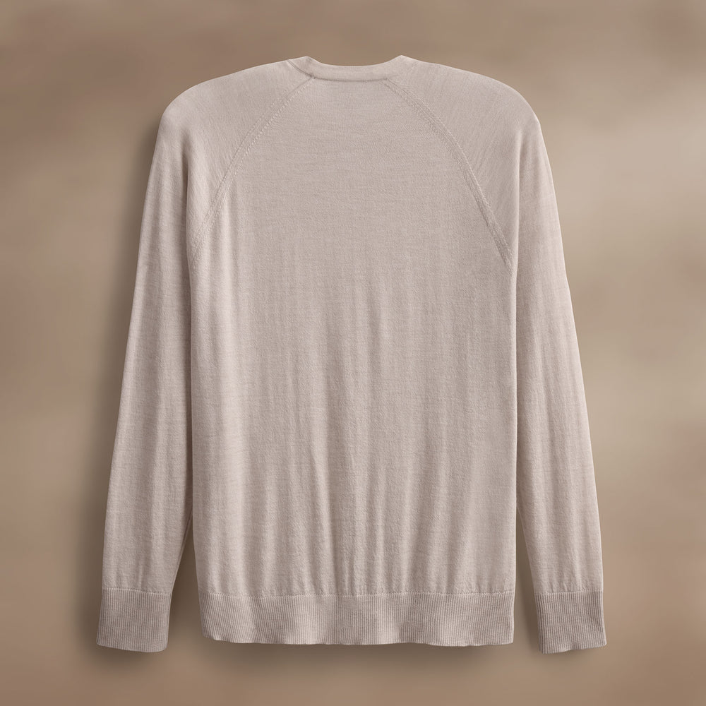 Ultra Fine Cshmr Raglan Crew in Balsa | James Perse Los Angeles