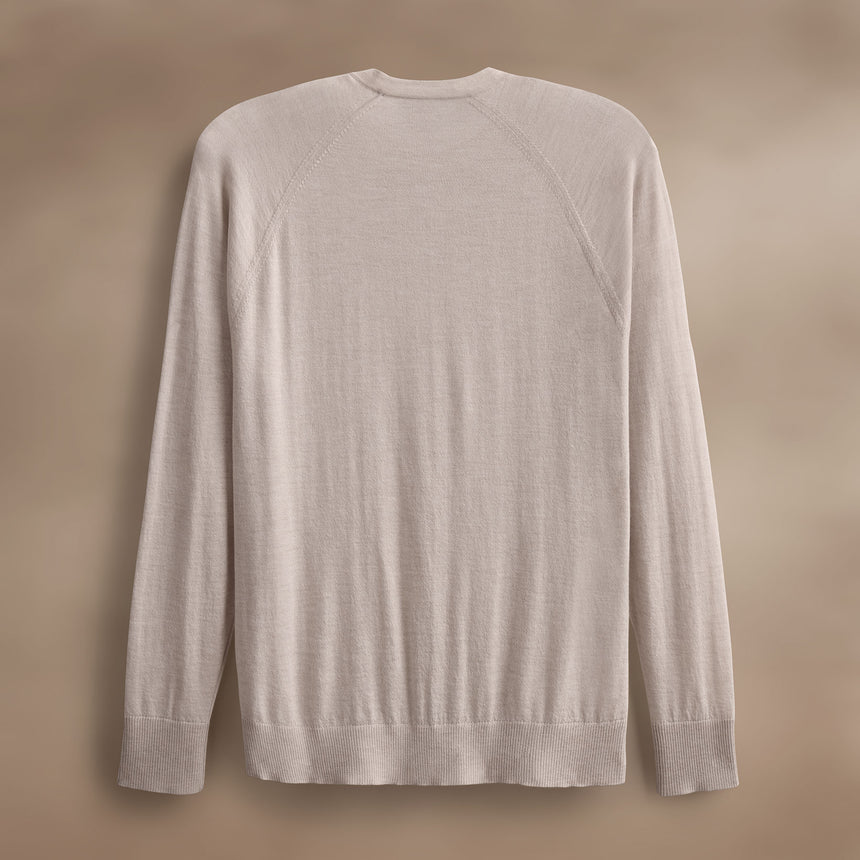 Ultra Fine Cshmr Raglan Crew in Balsa | James Perse Los Angeles