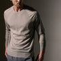 Ultra Fine Cshmr Raglan Crew in Concrete | James Perse Los Angeles