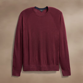 Ultra Fine Cashmere Raglan Crew in Cordova | James Perse Los Angeles