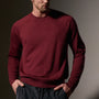 Ultra Fine Cashmere Raglan Crew in Cordova | James Perse Los Angeles