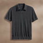 Ultra Fine Cashmere Short Sleeve Polo in Coal | James Perse Los Angeles