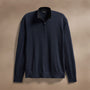 Ultra Fine Cashmere Half Zip in Dark Navy | James Perse Los Angeles