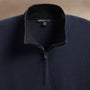 Ultra Fine Cashmere Half Zip in Dark Navy | James Perse Los Angeles