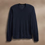 Ultra Fine Cshmr VinNeck Sweater in Dark Navy | James Perse Los Angeles
