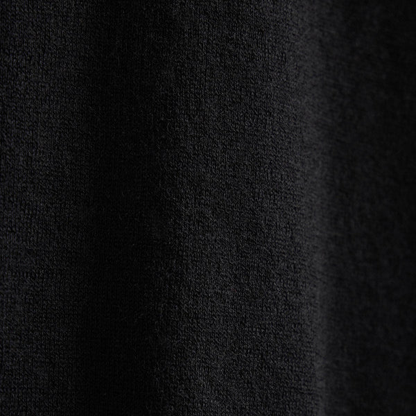 Ultra Fine Cashmere Open Polo in Black | James Perse Los Angeles