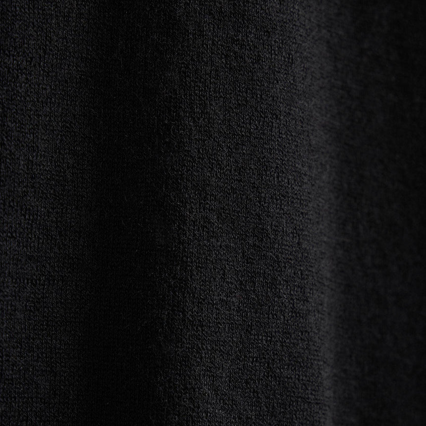Ultra Fine Cashmere Open Polo in Black | James Perse Los Angeles