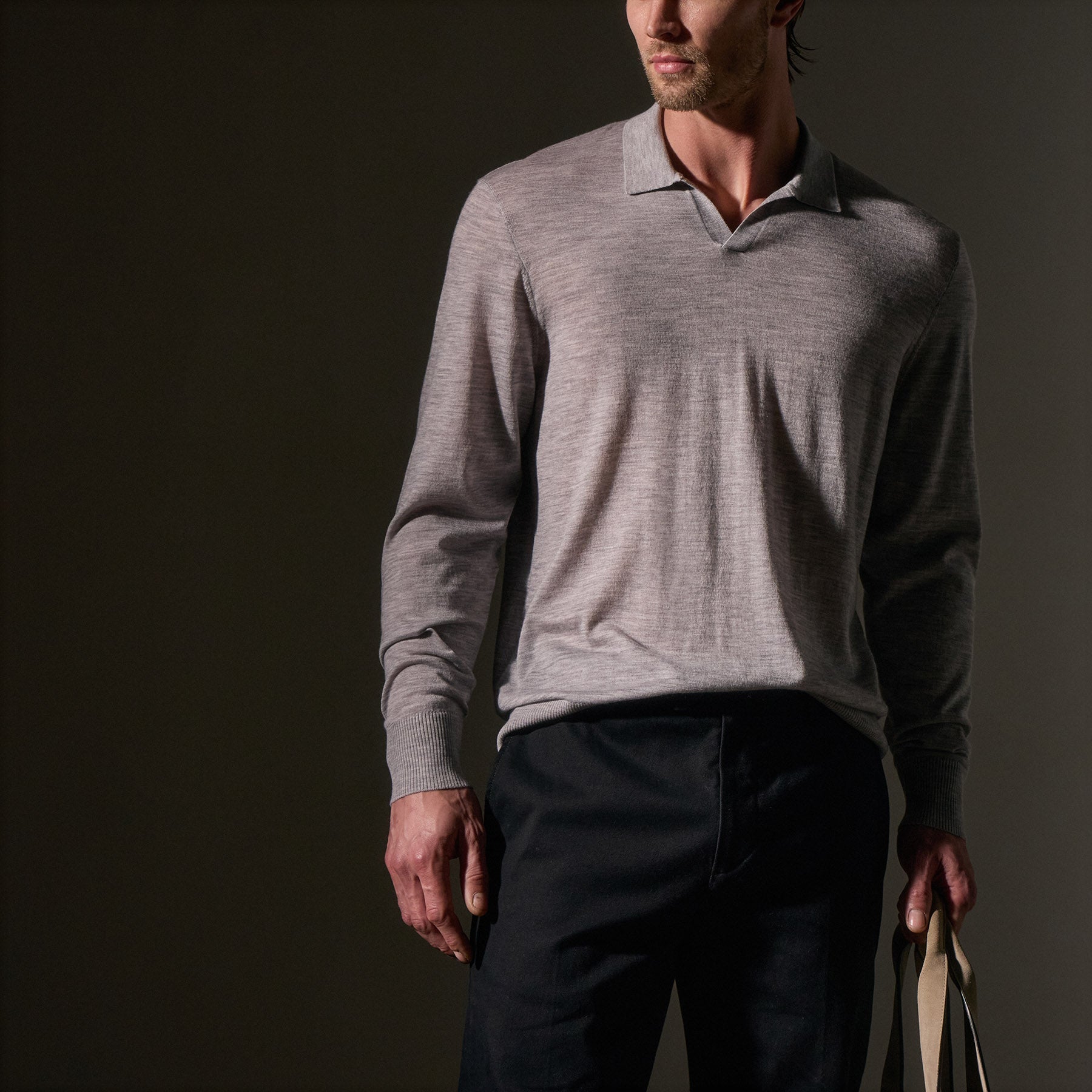 Ultrafine Cashmere Open Polo