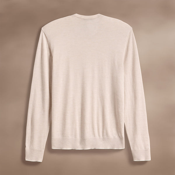 Ultra Fine Cashmere Tpd Crew Neck in Balsa/Ivory | James Perse Los Angeles