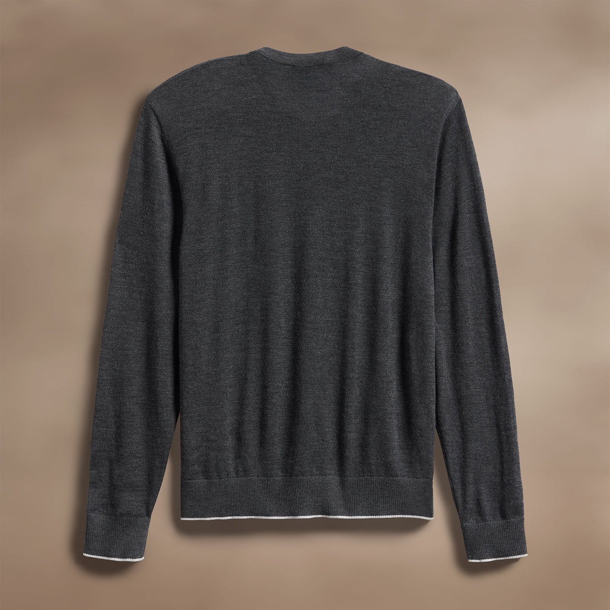 Ultra Fine Cashmere Tpd Crew Neck in Coal/Light Heather Grey | James Perse Los Angeles