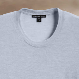 Ultra Fine Cashmere Tpd Crew Neck in Grey Sky/Coal | James Perse Los Angeles