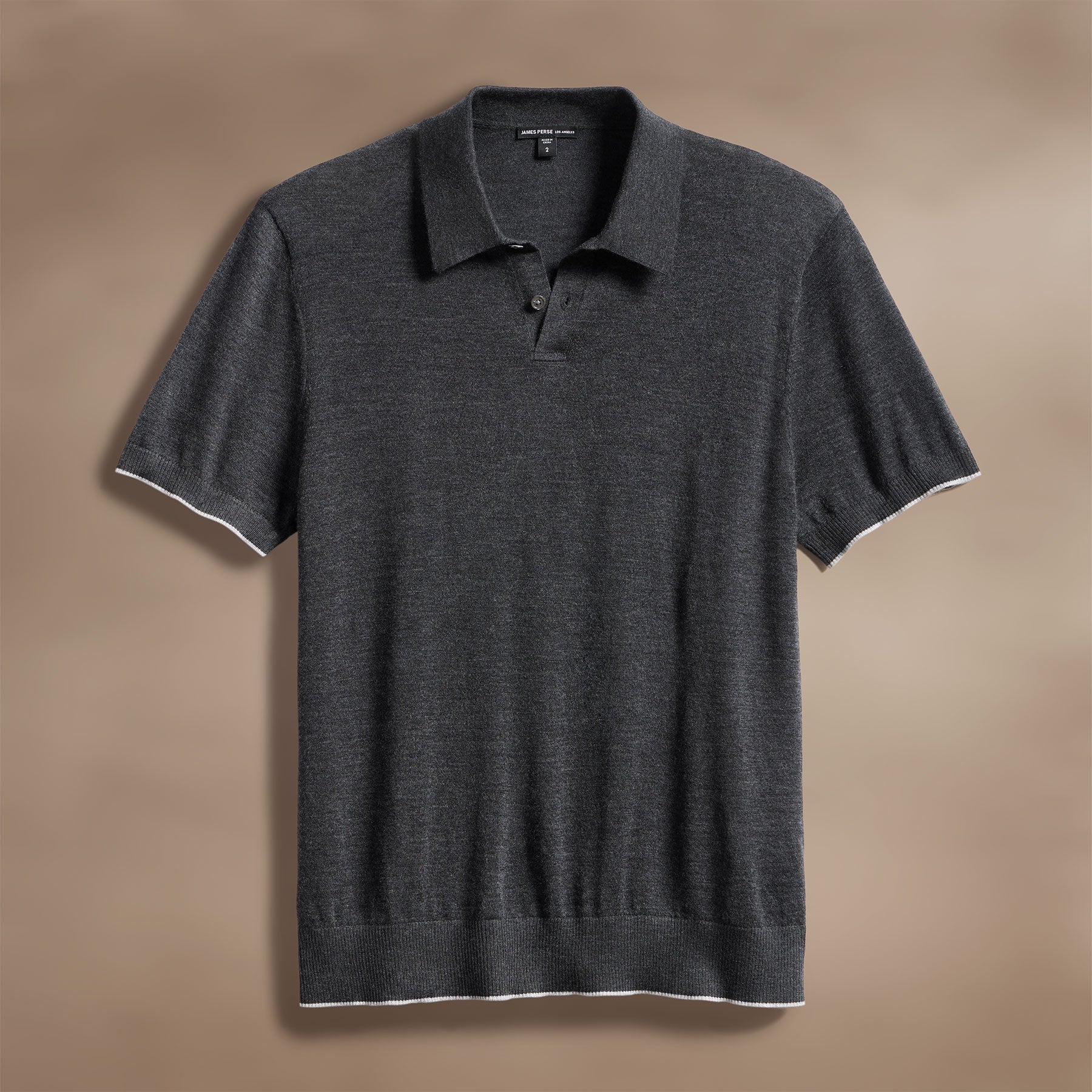 Ultrafine Cashmere Tipped Polo