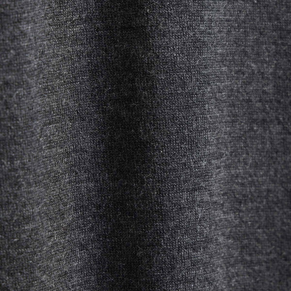 Ultra Fine Cashmere Tipped Polo in Coal/Light Heather Grey | James Perse Los Angeles
