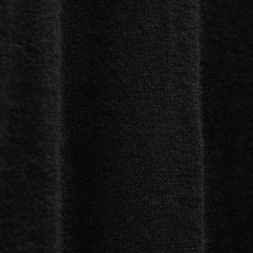 Ultrafine Cashmere Tipped Crew in Black/Charcoal | James Perse Los Angeles