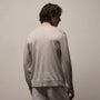 Ultrafine Cashmere Tipped Crew in Fog/Charcoal | James Perse Los Angeles