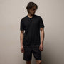Ultrafine Cashmere Tipped Polo in Black/Charcoal | James Perse Los Angeles