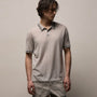 Ultrafine Cashmere Tipped Polo in Fog/Charcoal | James Perse Los Angeles