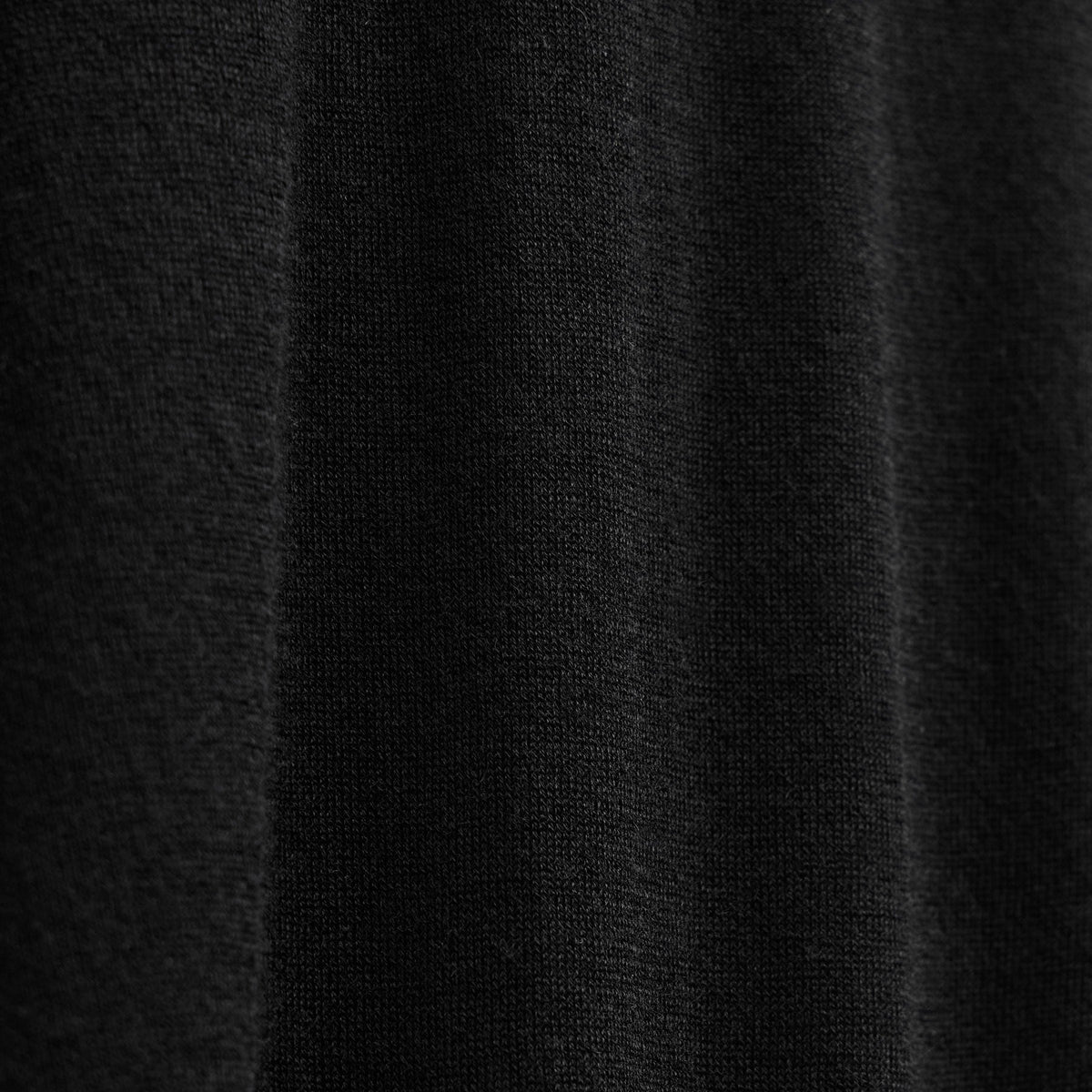 Feather Cashmere Long Sleeve Polo in Black | James Perse Los Angeles