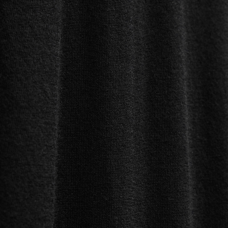 Feather Cashmere Long Sleeve Polo in Black | James Perse Los Angeles