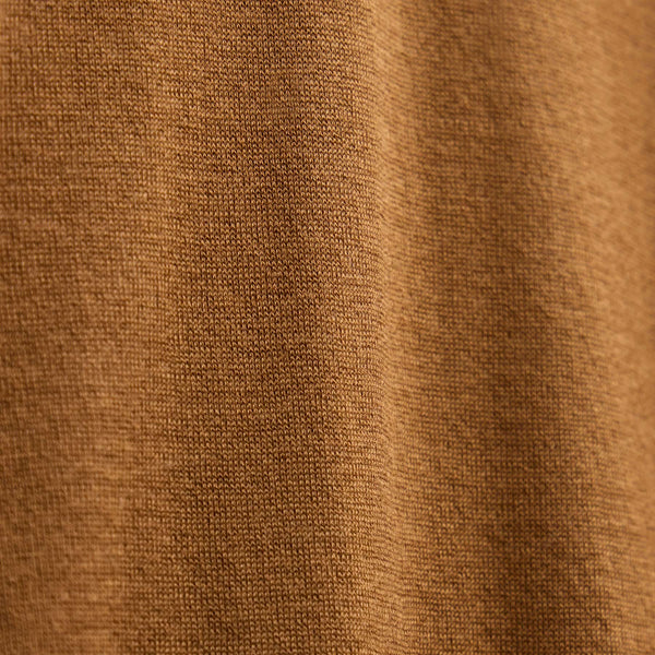 Feather Cashmere Long Sleeve Polo in Whiskey | James Perse Los Angeles