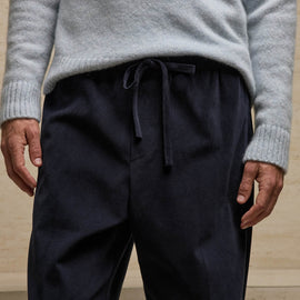 Brushed Stretch Twill Trouser in Classic Navy | James Perse Los Angeles