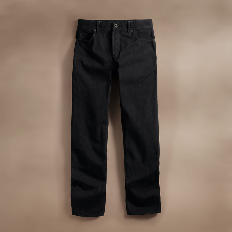 Black Denim 5 Pocket Pant in Black | James Perse Los Angeles
