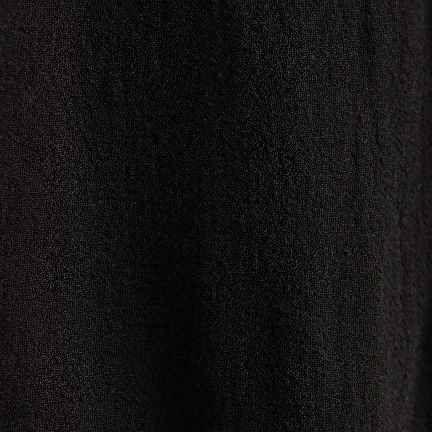 Solid Viscose Wool Shirting in Black | James Perse Los Angeles