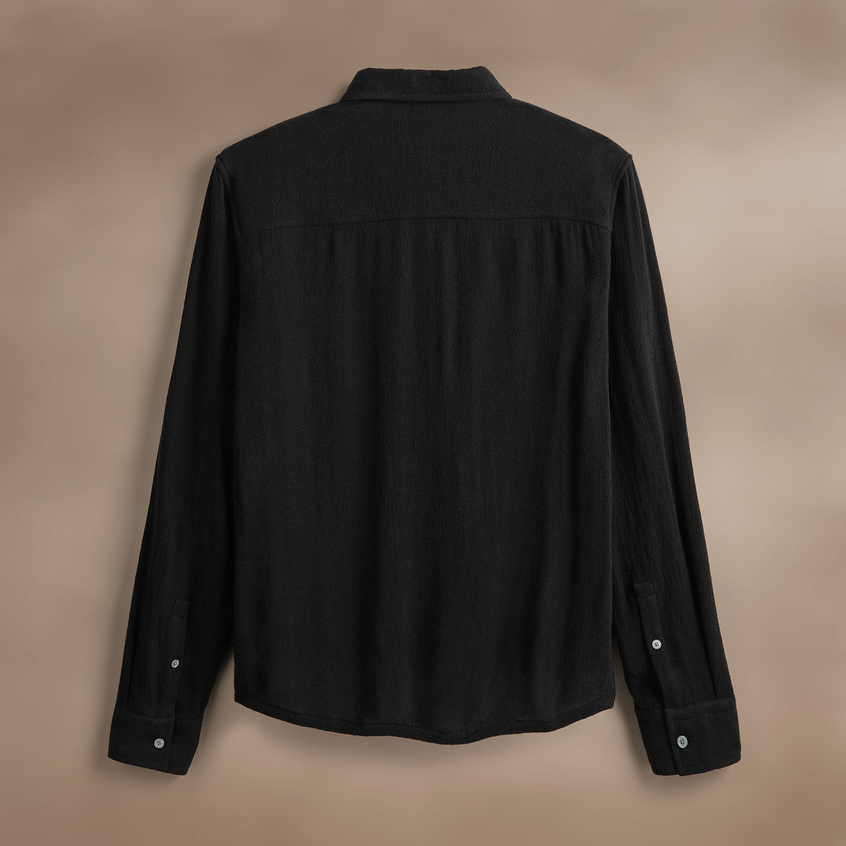 Solid Viscose Wool Shirting in Black | James Perse Los Angeles