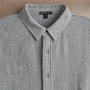 Solid Viscose Wool Shirting in Heather Grey | James Perse Los Angeles