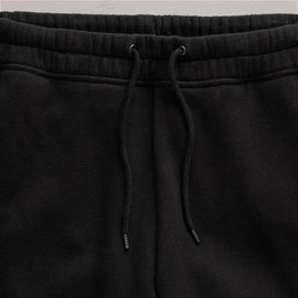 Cozy Straight Sweat Pant in Black | James Perse Los Angeles FLAT
