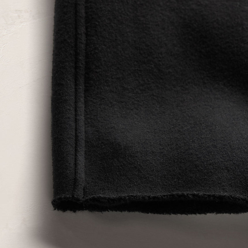 Cozy Straight Sweat Pant in Black | James Perse Los Angeles FLAT