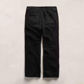 Cozy Straight Sweat Pant in Black | James Perse Los Angeles FLAT
