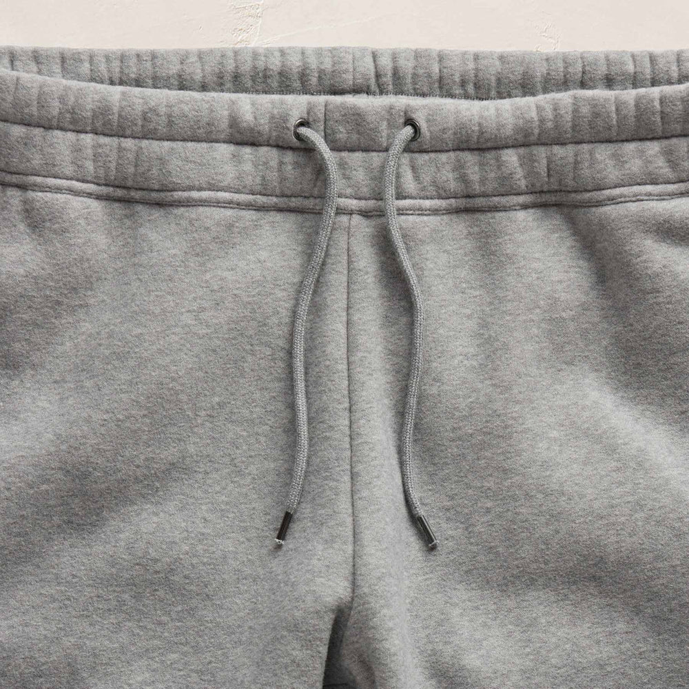 Cozy Straight Sweat Pant in Heather Grey | James Perse Los Angeles FLAT