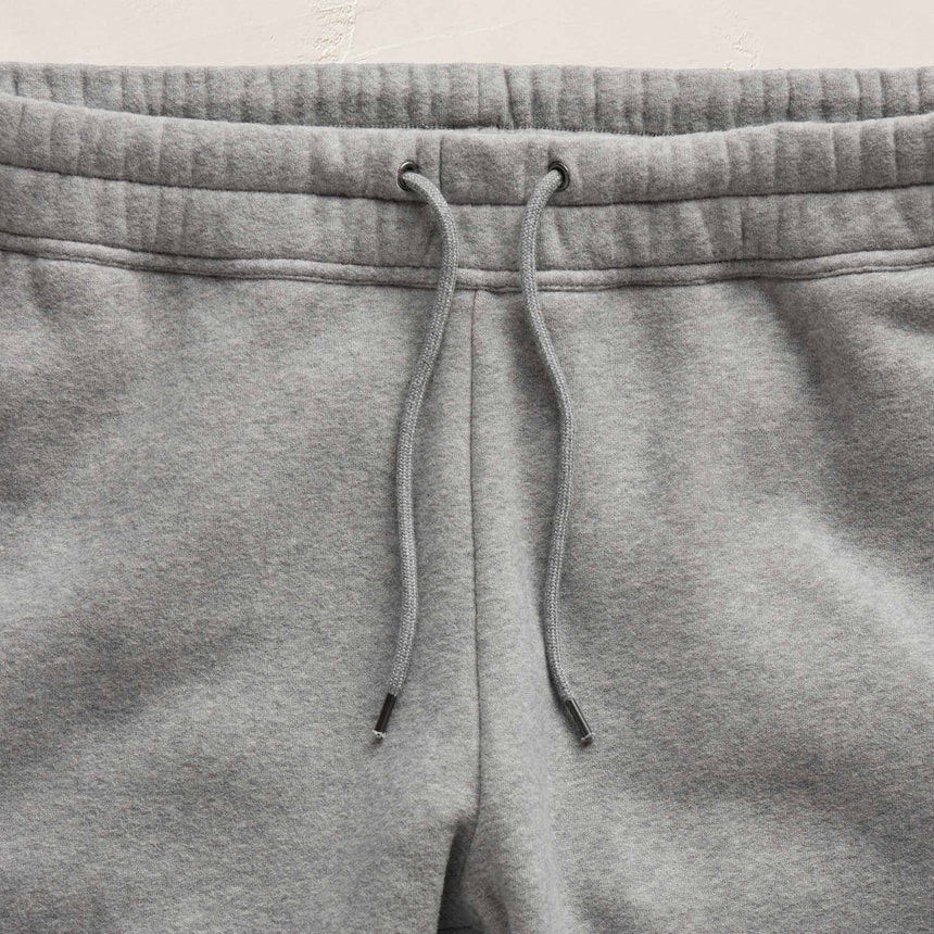 Cozy Straight Sweat Pant in Heather Grey | James Perse Los Angeles FLAT