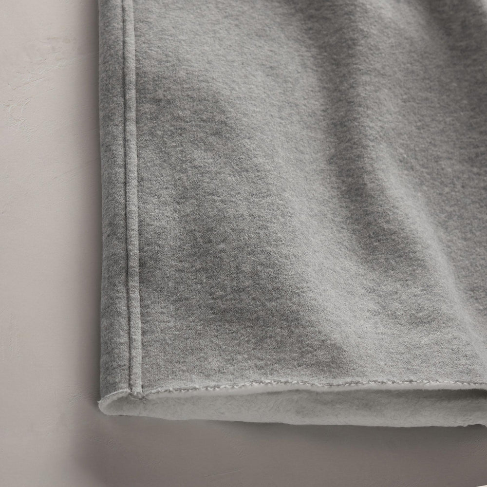Cozy Straight Sweat Pant in Heather Grey | James Perse Los Angeles FLAT