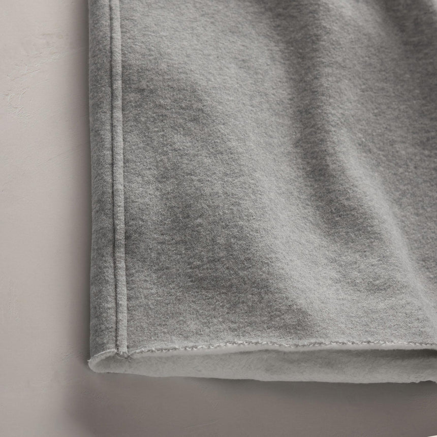Cozy Straight Sweat Pant in Heather Grey | James Perse Los Angeles FLAT