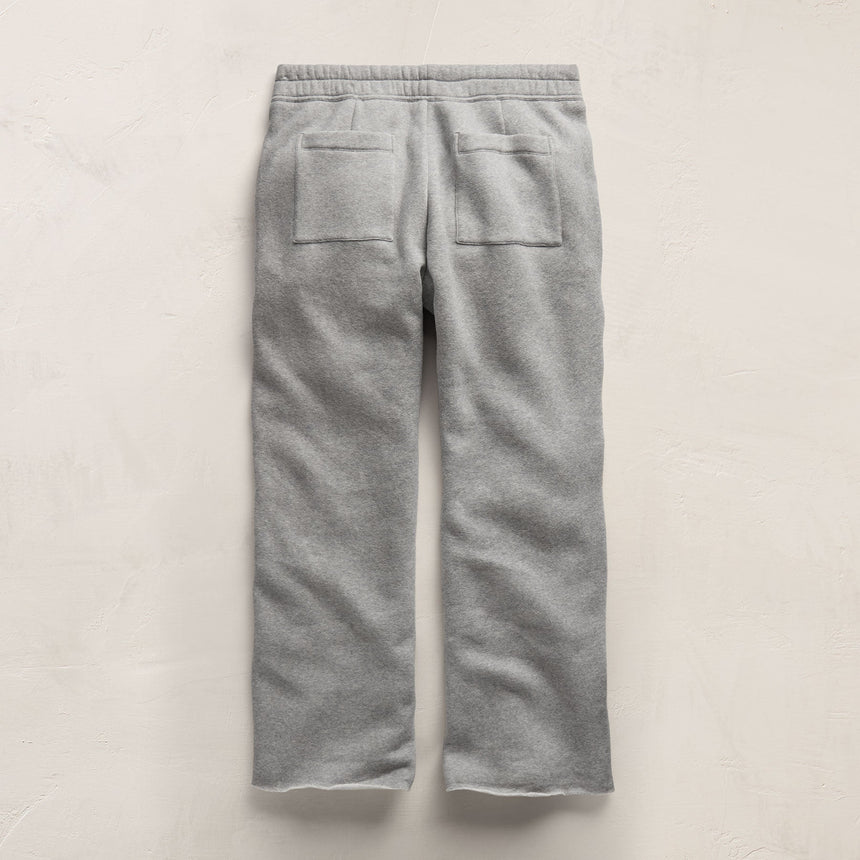 Cozy Straight Sweat Pant in Heather Grey | James Perse Los Angeles FLAT