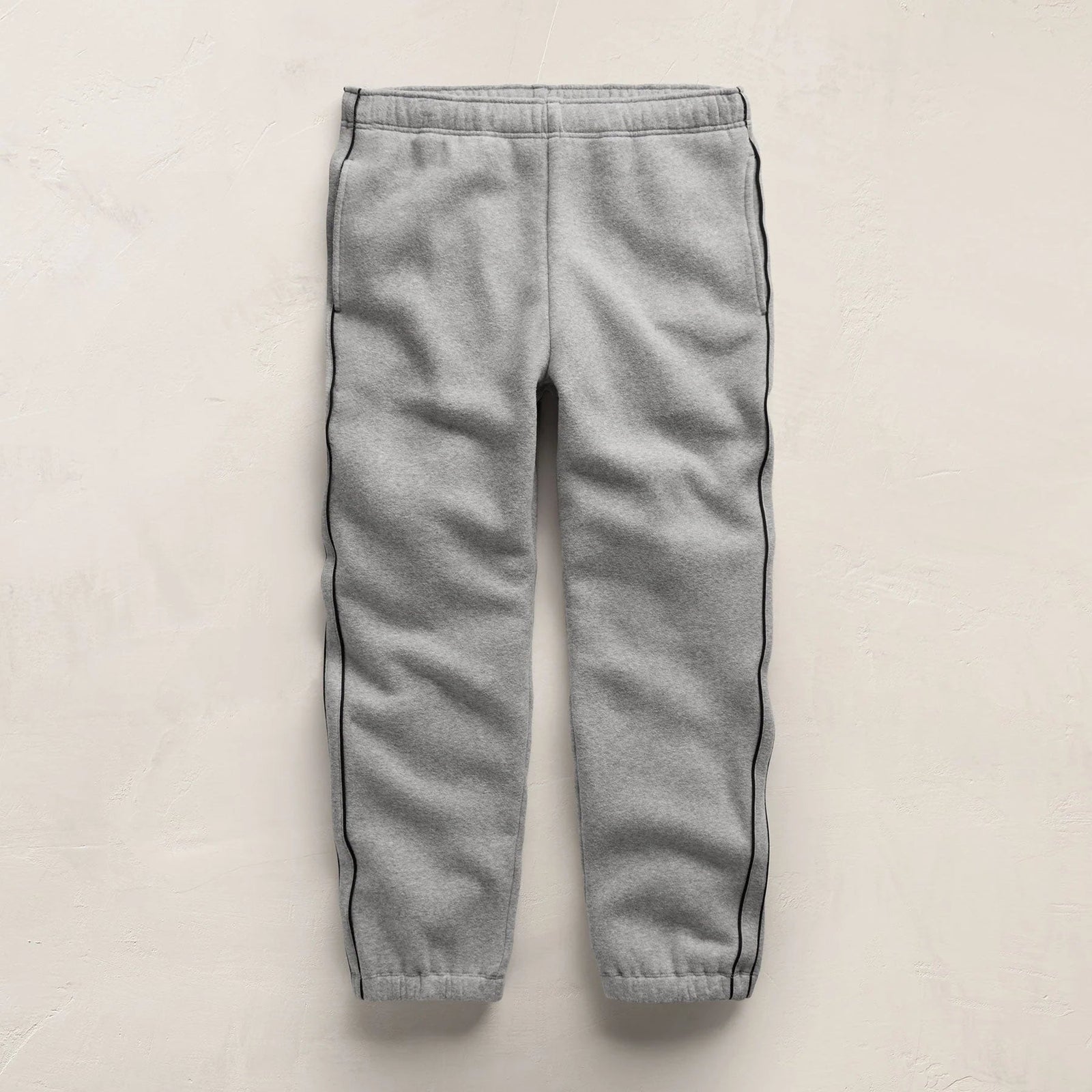Men's Cozy Hooded Sweatshirt & Cozy Sweat Pant With Piping Gift Set - Heather Grey